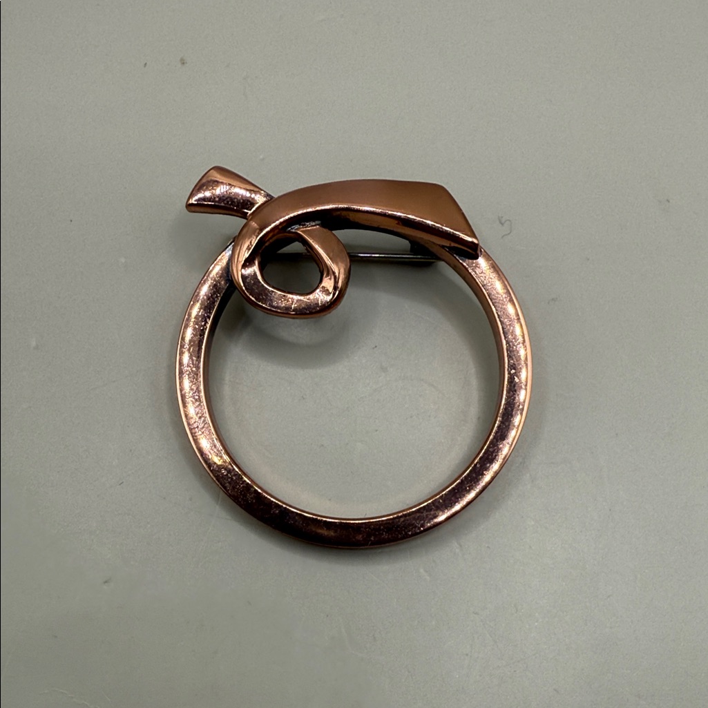 Vintage Renoir Copper Tone Southwestern Brooch Pin 20$